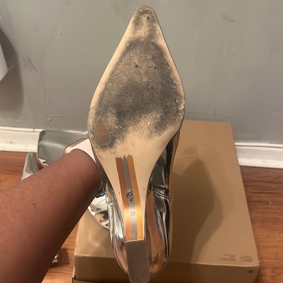 Sam Edelman Vance 2 Boots in Silver Patent, Size US10 - Picture 8 of 9